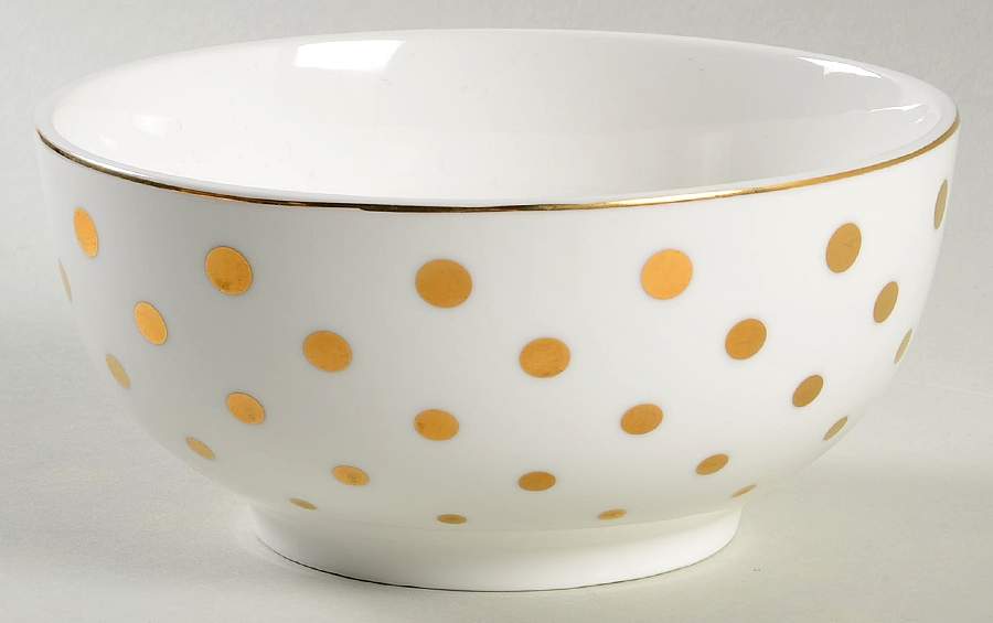 Variety Gold Dots Soup/Cereal Bowl by Grace's Teaware-1
