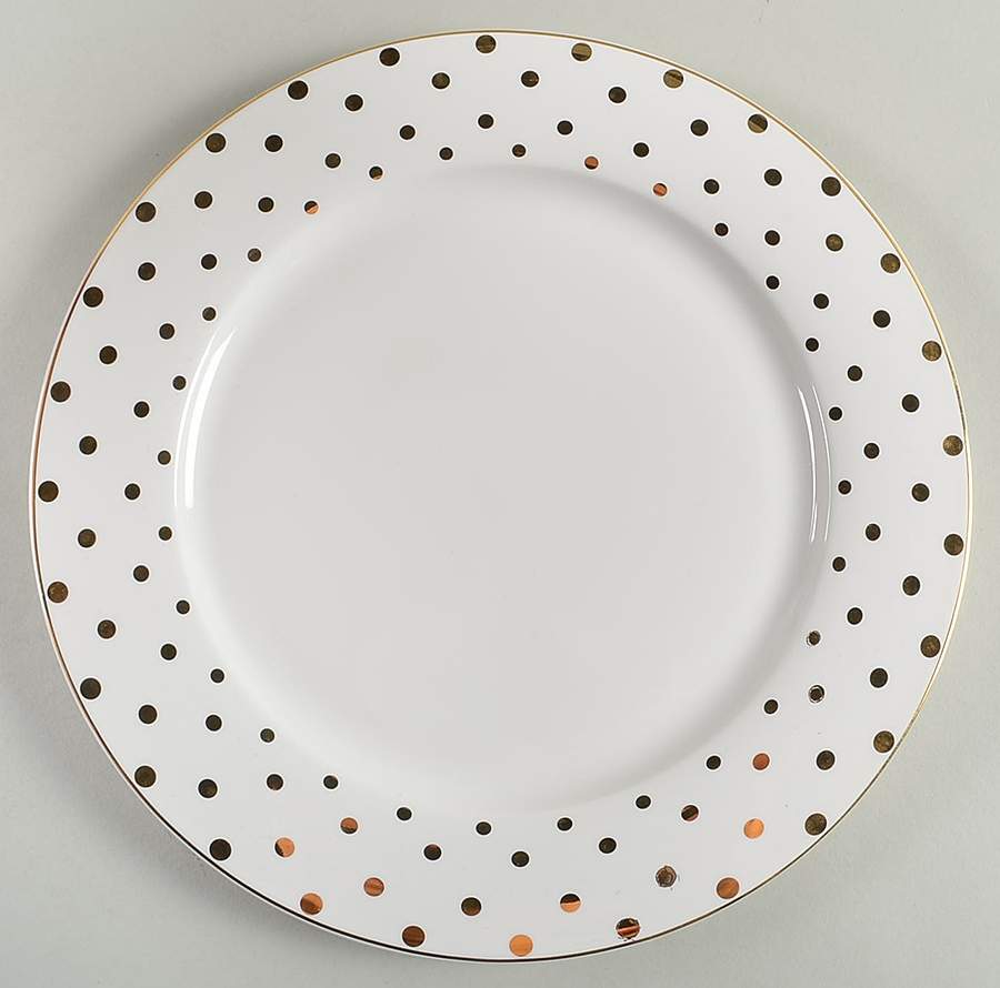 Variety Gold Dots Dinner Plate by Grace's Teaware-1
