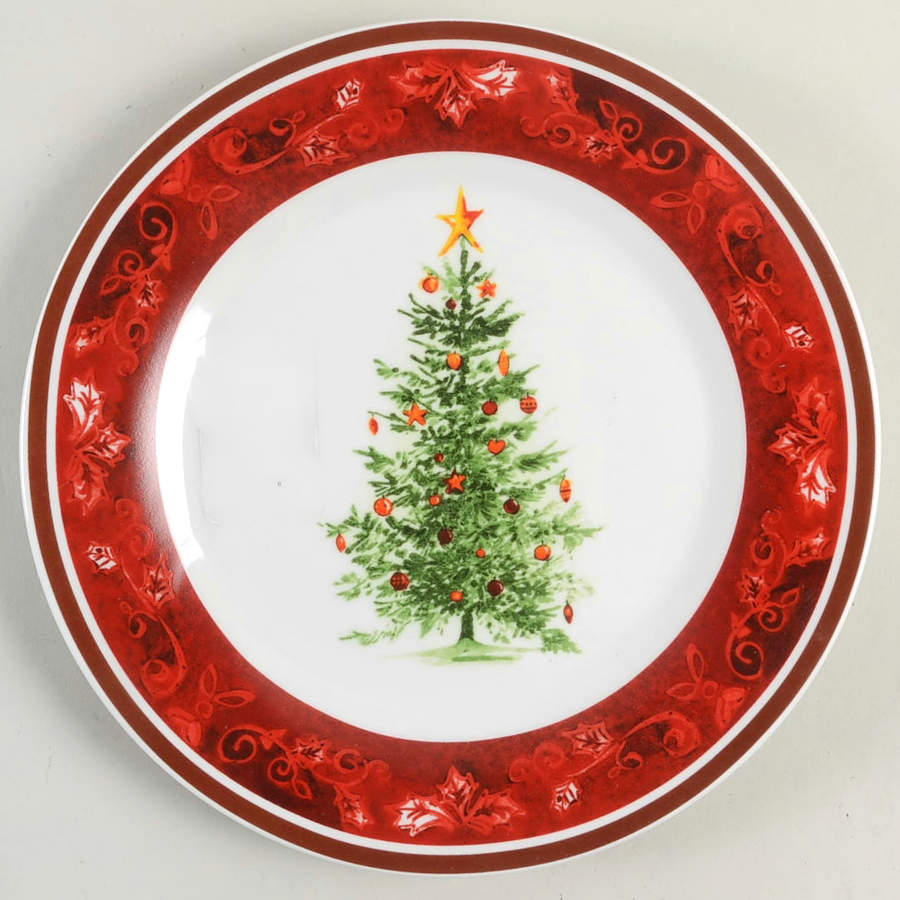 Noel Nostalgia Salad Plate by Gibson Designs-1