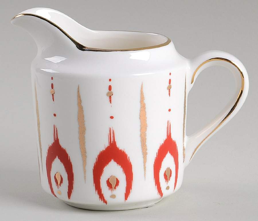 Red Ikat Creamer by Grace's Teaware-1