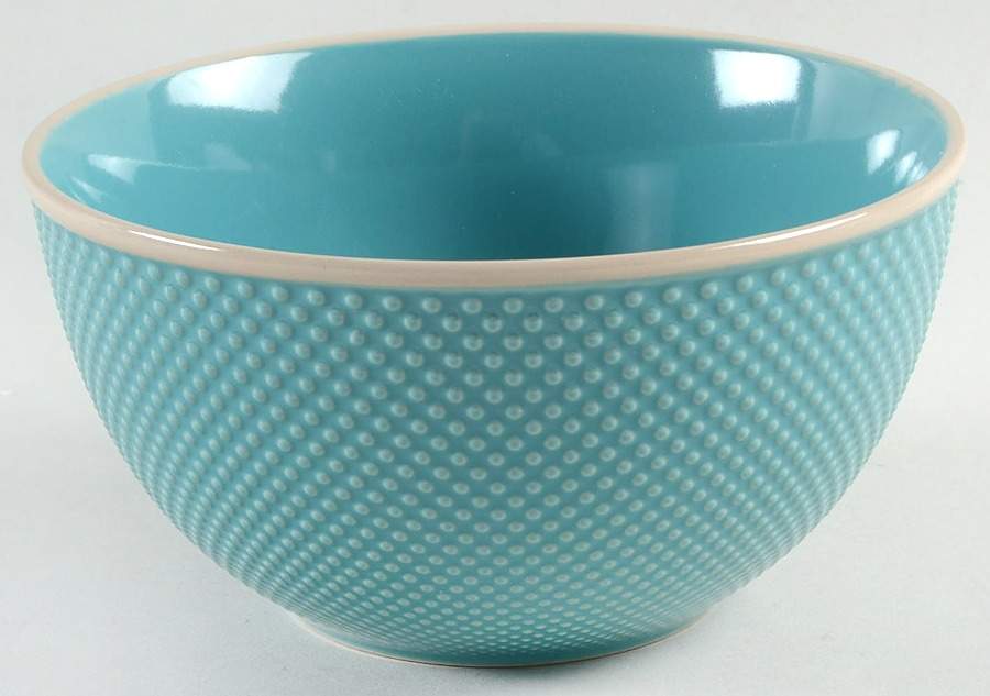 Lilith Turquoise Soup/Cereal Bowl by Gibson Designs-1