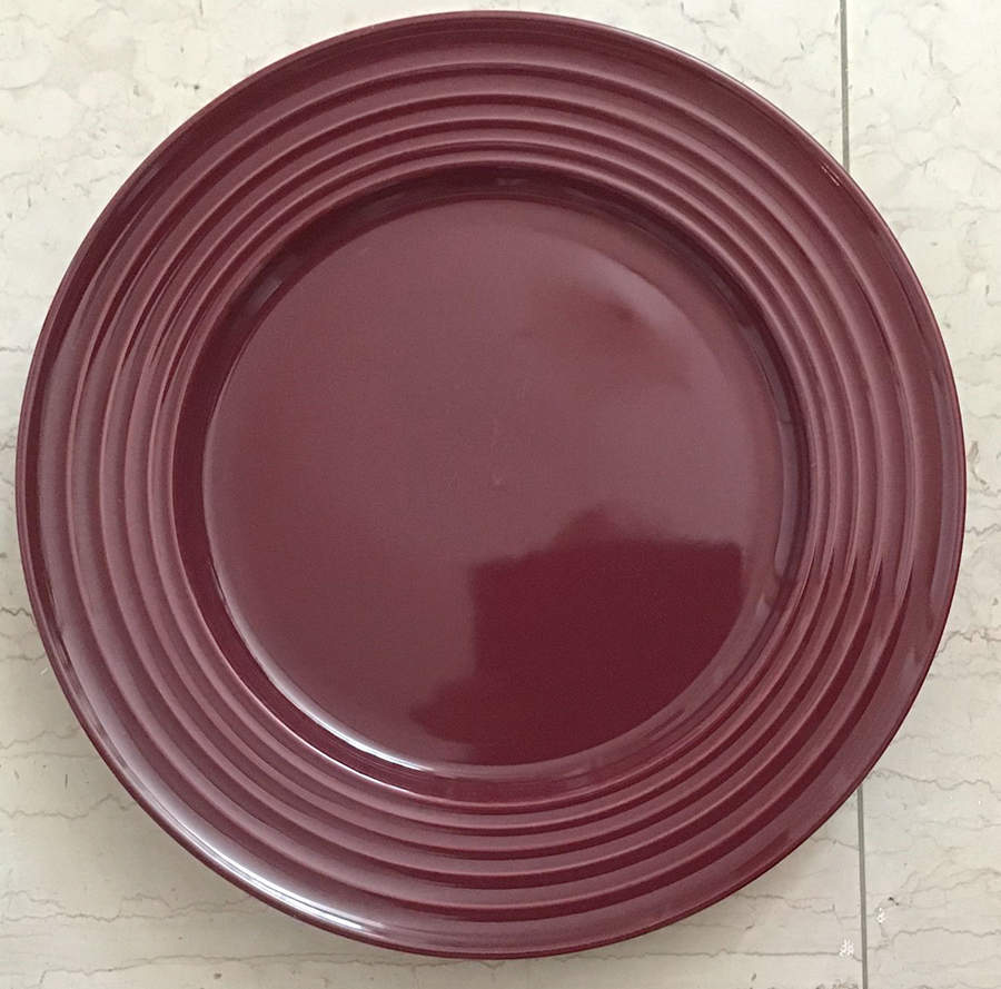 Stanza Plum Dinner Plate by Gibson Designs-1