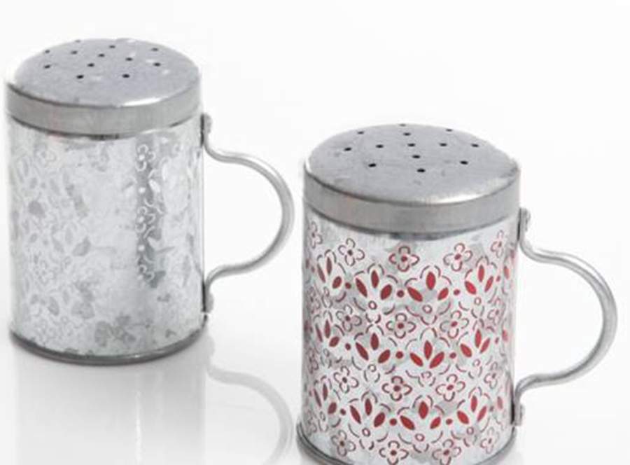 Hollydale Metal Salt & Pepper Set by Gibson Designs-1