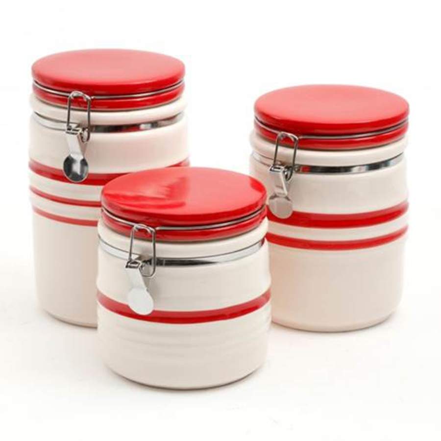 Hollydale (3 Piece) Canister Set (Box Set) by Gibson Designs-1