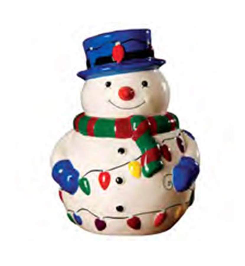 Whimsical Christmas Cookie Jar & Lid by Gibson Designs-1