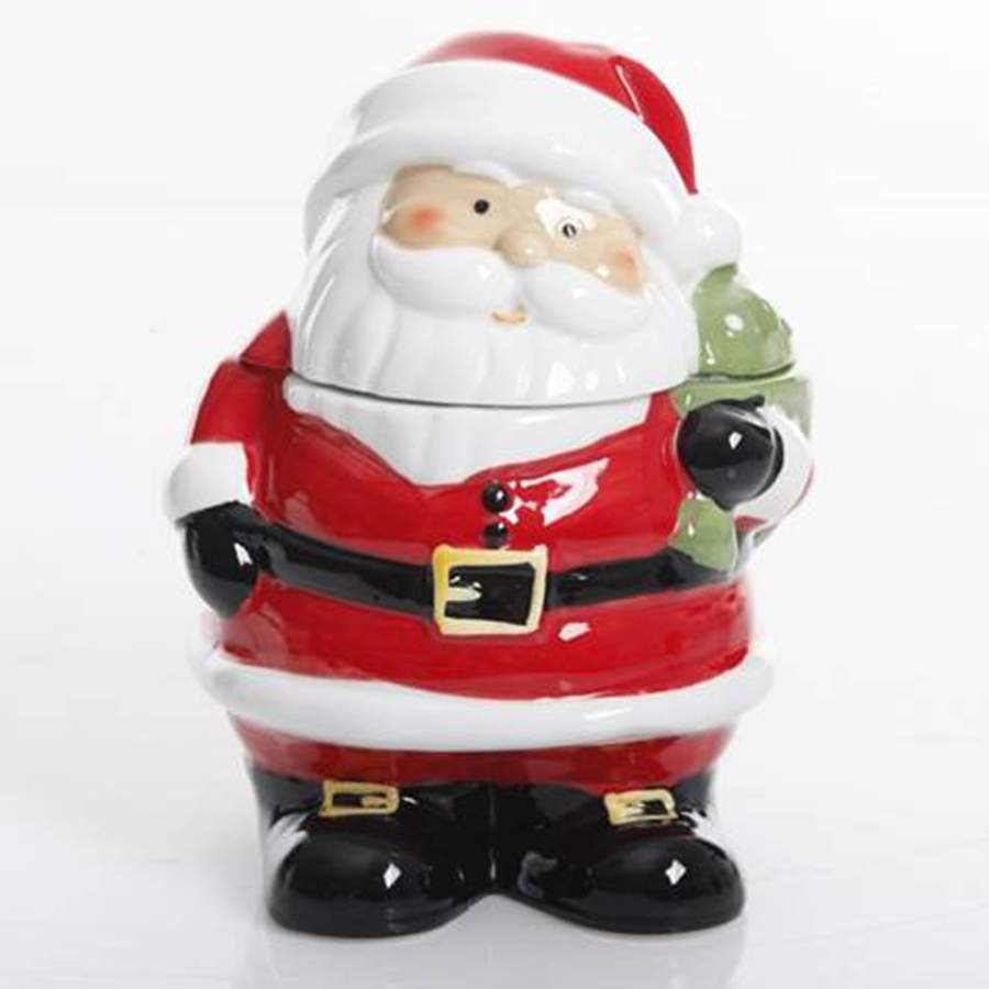 Jovial St. Nick Cookie Jar & Lid by Gibson Designs-1