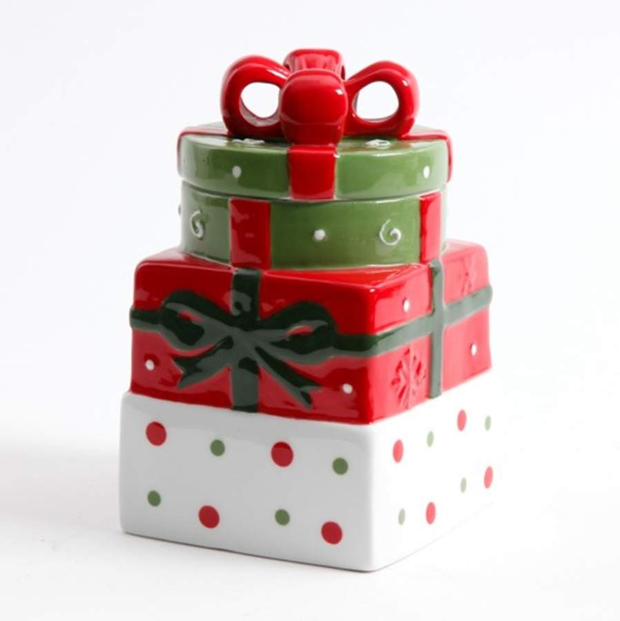 Christmas Estate Cookie Jar & Lid by Gibson Designs-1