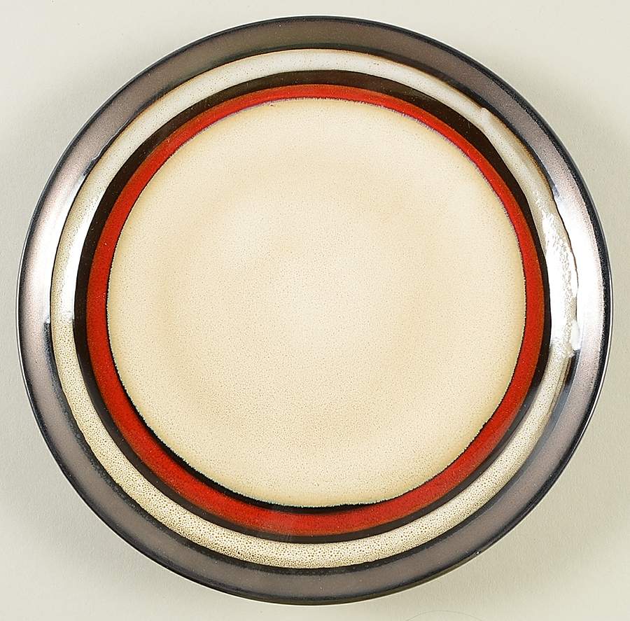 Retiro Red Salad Plate by Gibson Designs-1