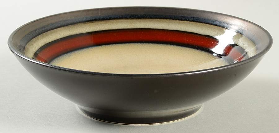 Retiro Red Soup/Cereal Bowl by Gibson Designs-1