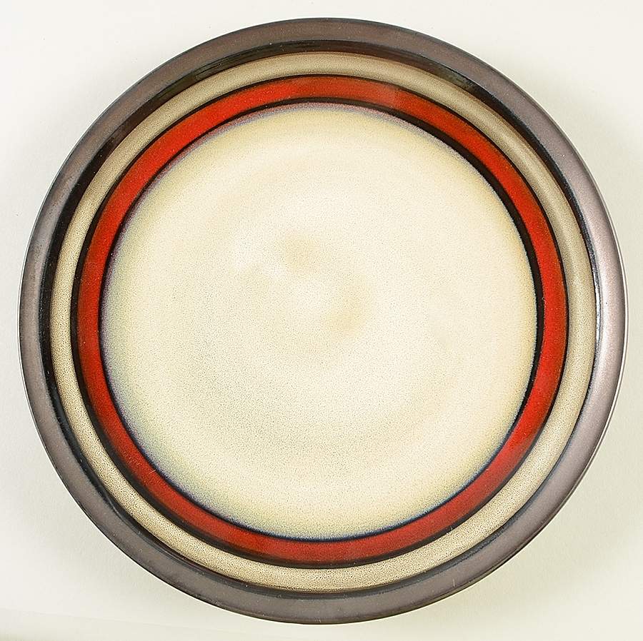 Retiro Red Dinner Plate by Gibson Designs-1