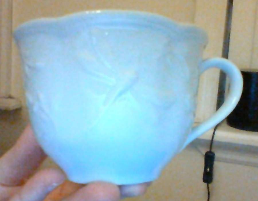 Dragonflies Light Green Flat Cup by Godinger-1