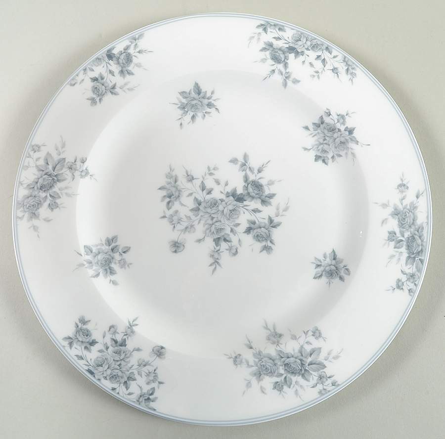 Grey Rose Dinner Plate by Grace's Teaware-1