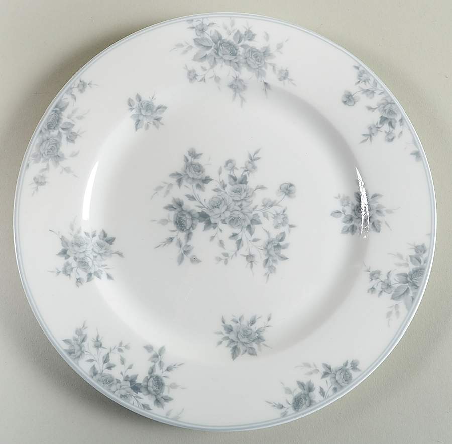 Grey Rose Salad Plate by Grace's Teaware-1