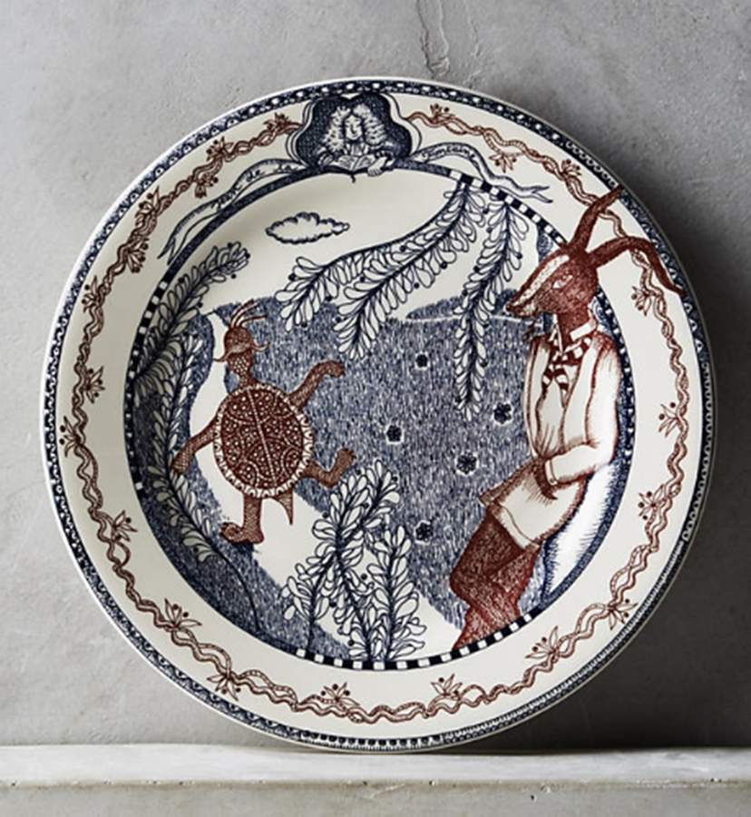 Les Fables Salad/Dessert Plate by Faiencerie De Gien-1