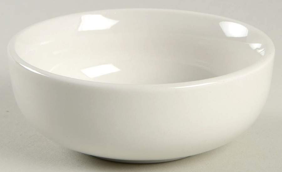 White Elements-Hampton Square Fruit/Dessert (Sauce) Bowl by Gibson Designs-1