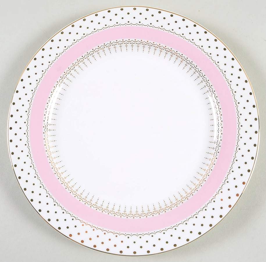 Pin Dots Pink Salad Plate by Grace's Teaware-1