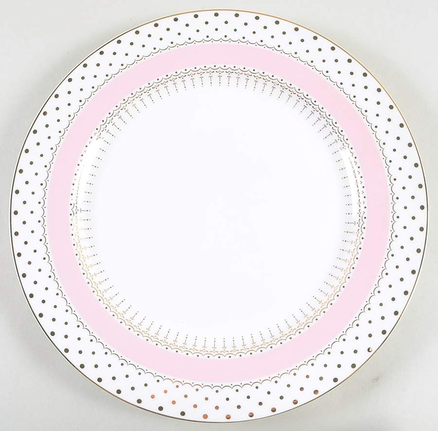 Pin Dots Pink Dinner Plate by Grace's Teaware-1