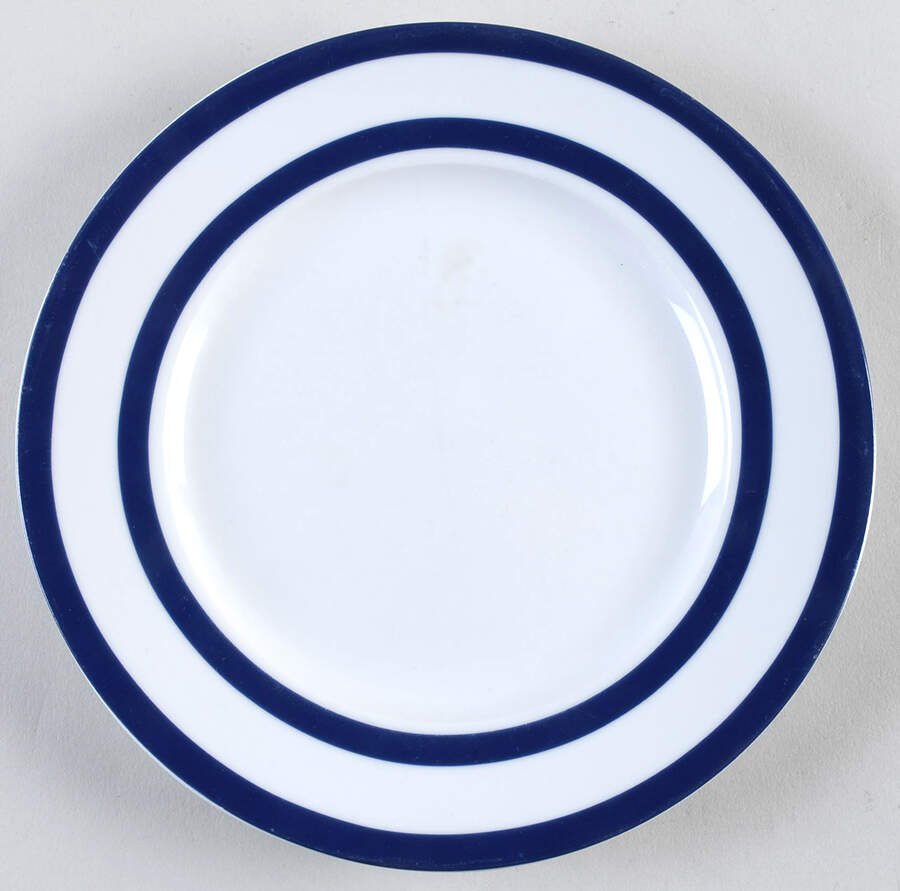 Just Dine Bistro Edge Blue Salad Plate by Gibson Designs-1
