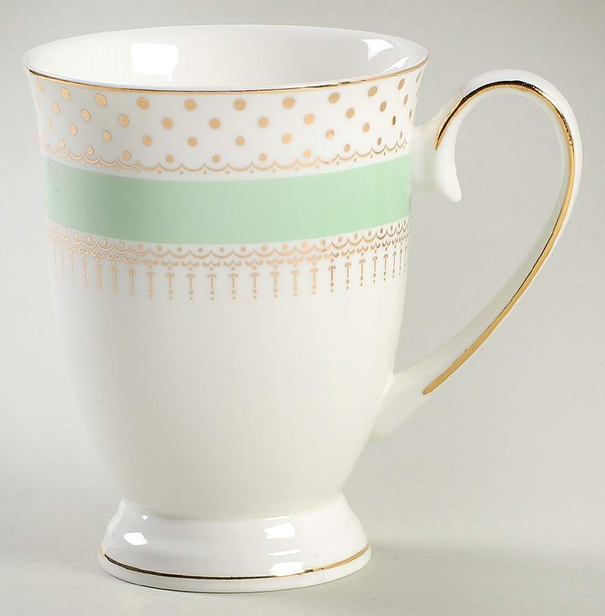 Pin Dots Mint Green Mug by Grace's Teaware-1