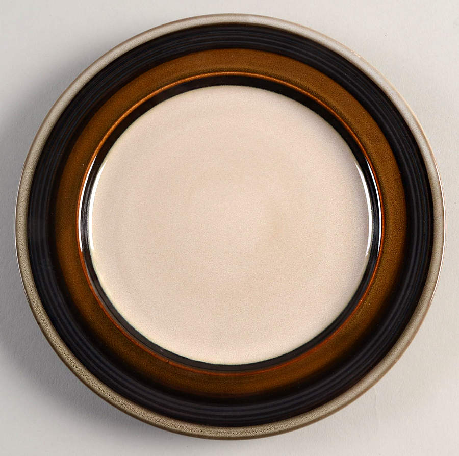 Everston Brown Salad/Dessert Plate by Gibson Designs-1