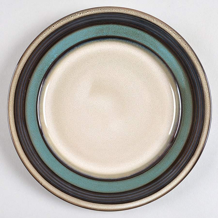 Everston Teal Salad/Dessert Plate by Gibson Designs-1