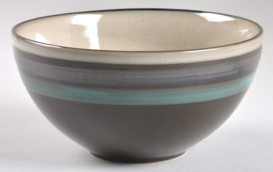 Everston Teal Soup/Cereal Bowl by Gibson Designs-1
