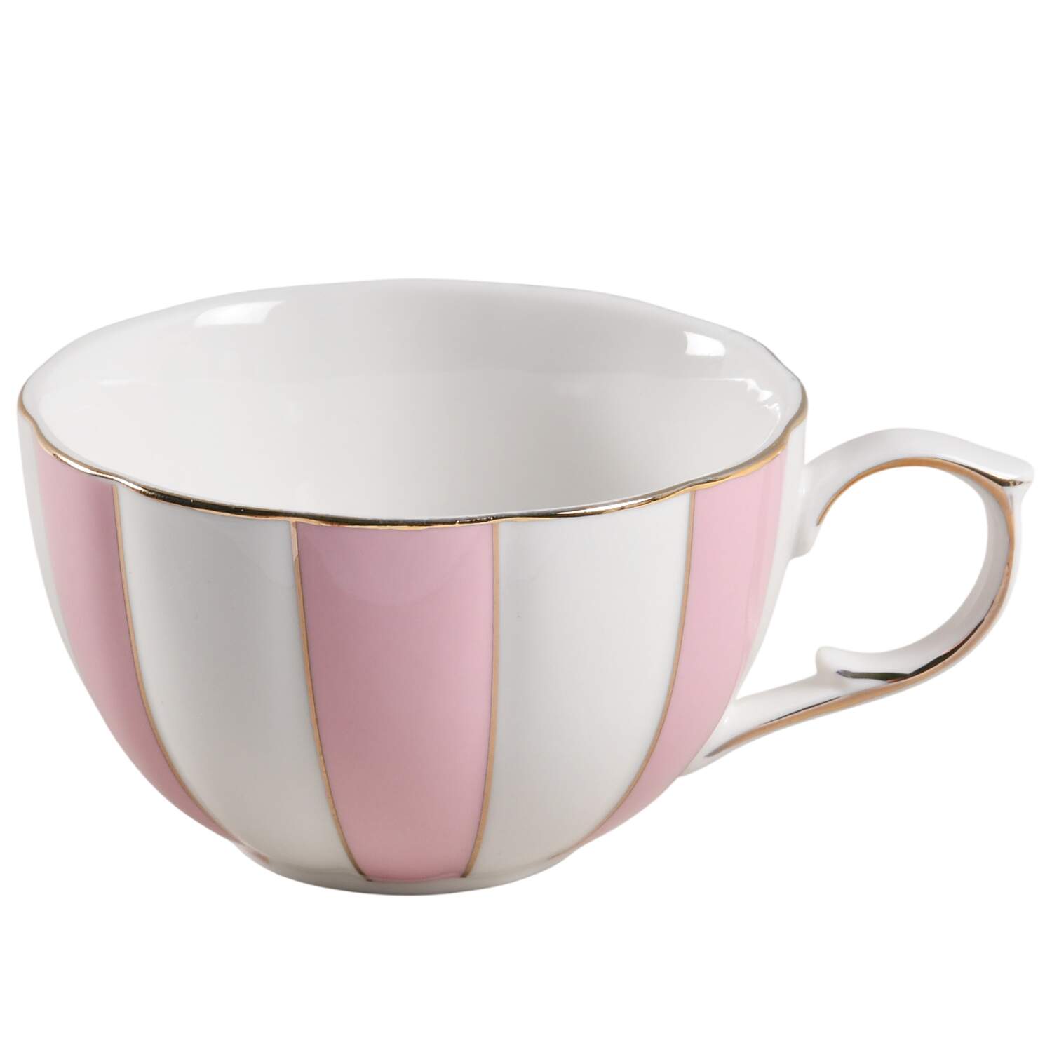 Pink Scallop Flat Cup by Grace's Teaware-1