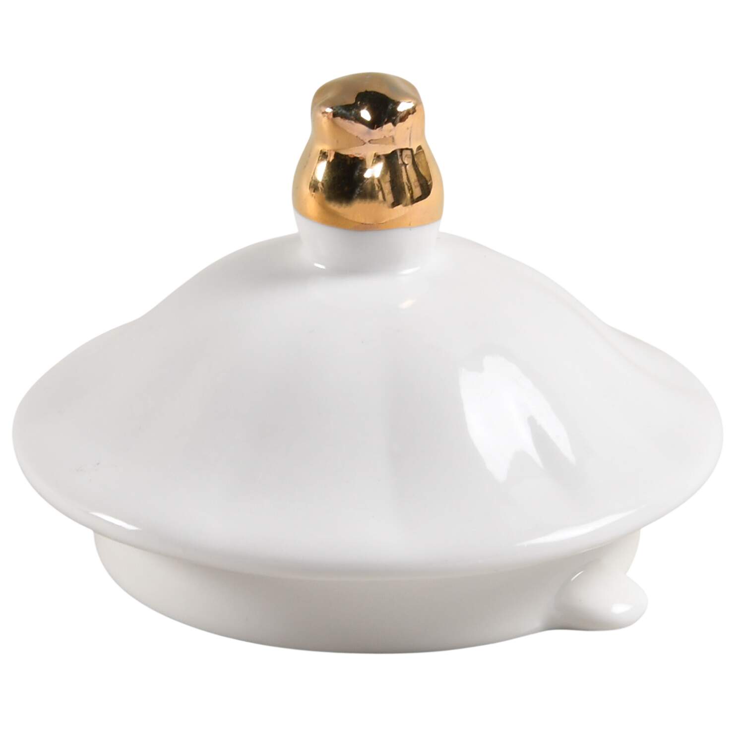 Pink Scallop Lid for Coffee Pot by Grace's Teaware-1