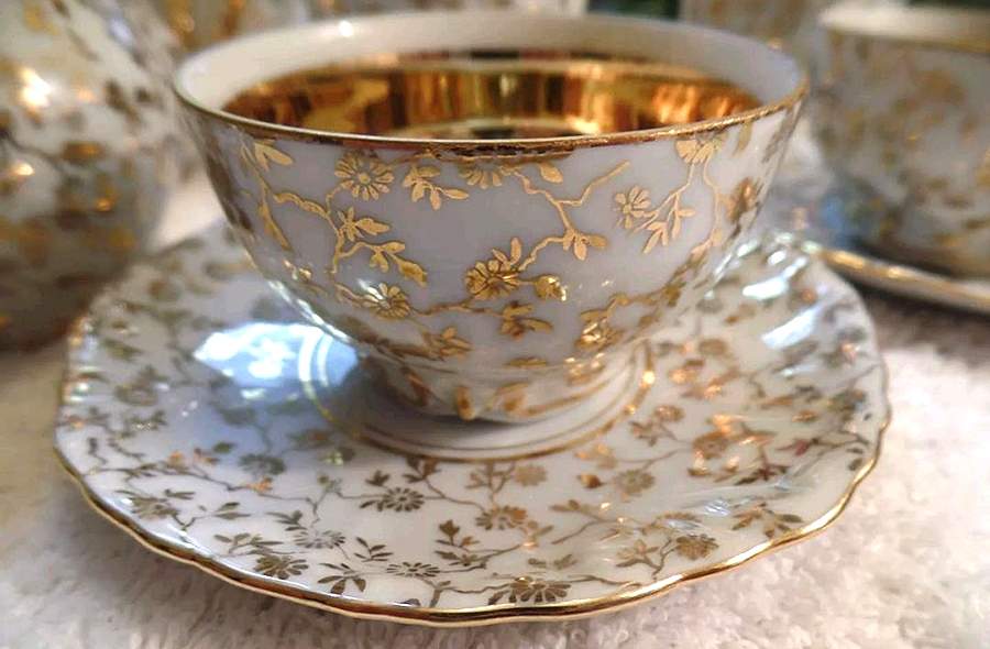 GMY379 Flat Cup & Saucer Set by Germany-1