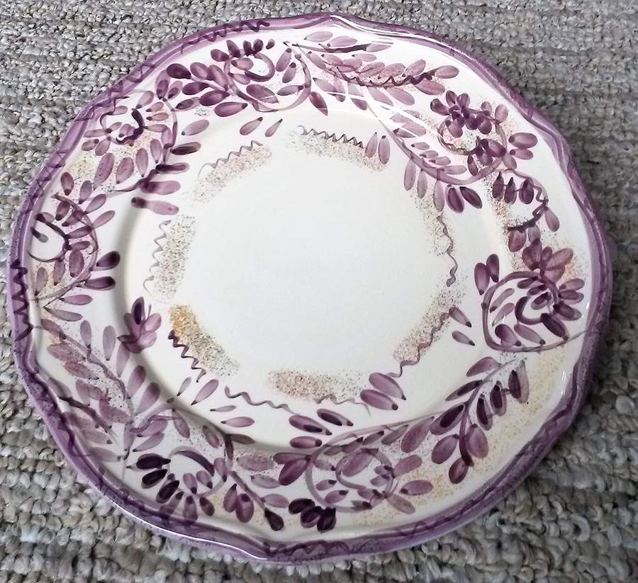 Vendange Purple Dinner Plate by Gibson Designs-1