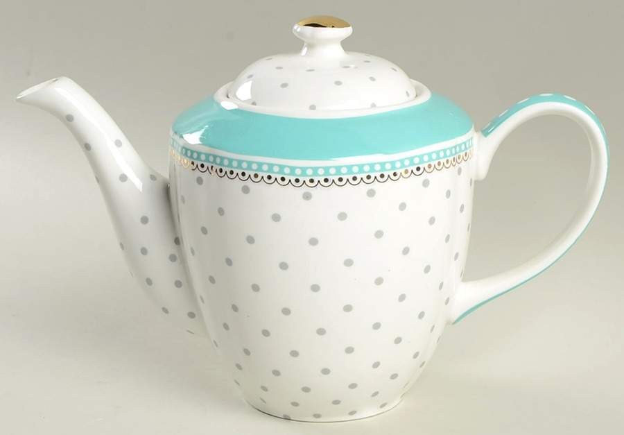 Josephine Aqua Teapot & Lid by Grace's Teaware-1