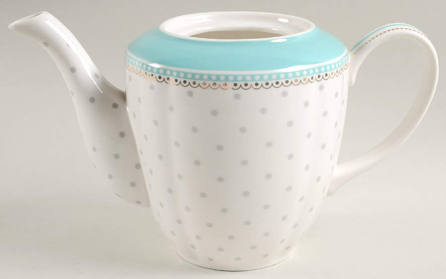 Josephine Aqua Teapot No Lid by Grace's Teaware-1