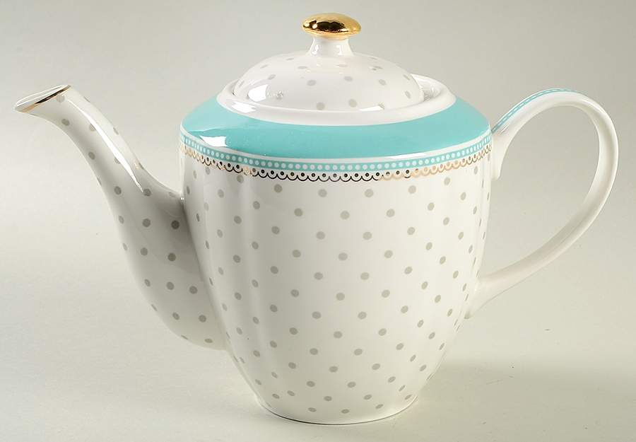 Josephine Aqua Teapot & Lid by Grace's Teaware-1