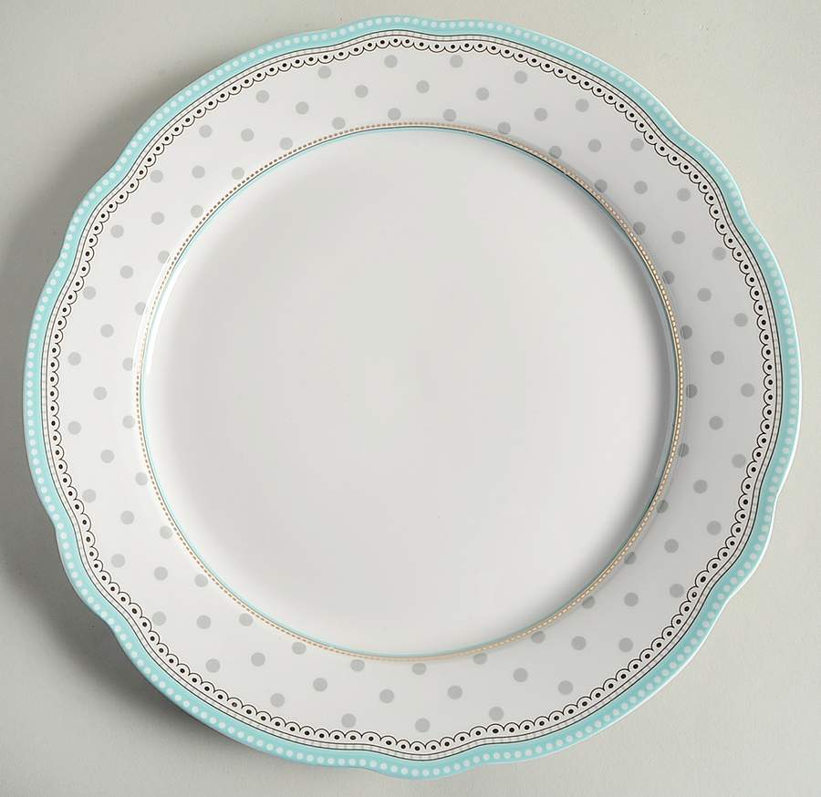 Josephine Aqua Dinner Plate by Grace's Teaware-1