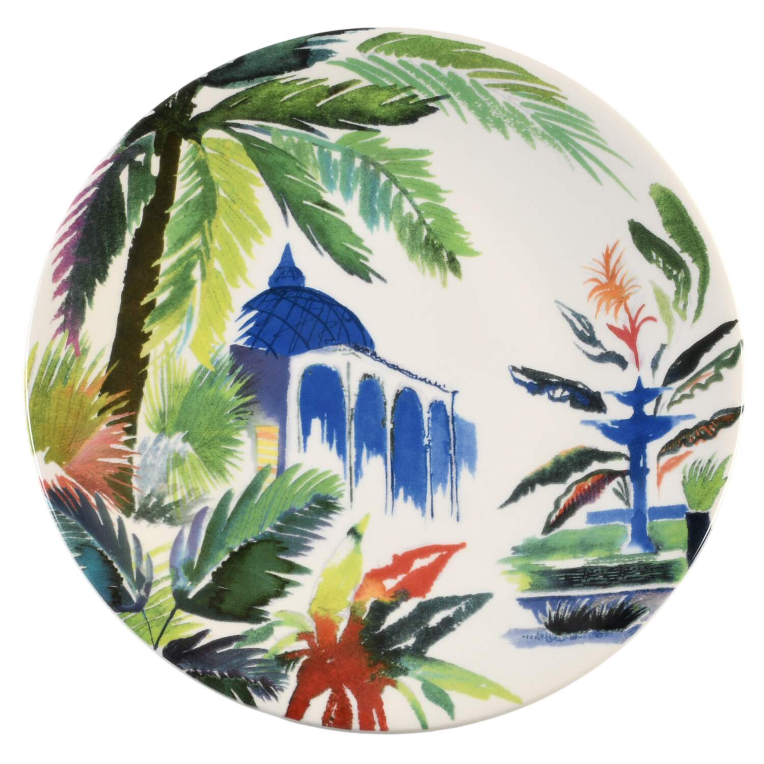 Jardins Extraordinaires Salad/Dessert Plate by Faiencerie De Gien-1