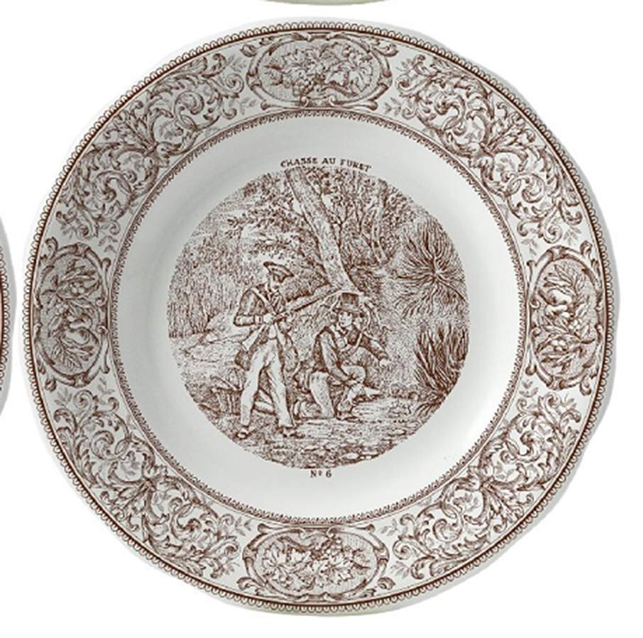 Chasse Dessert/Pie Plate by Faiencerie De Gien-1