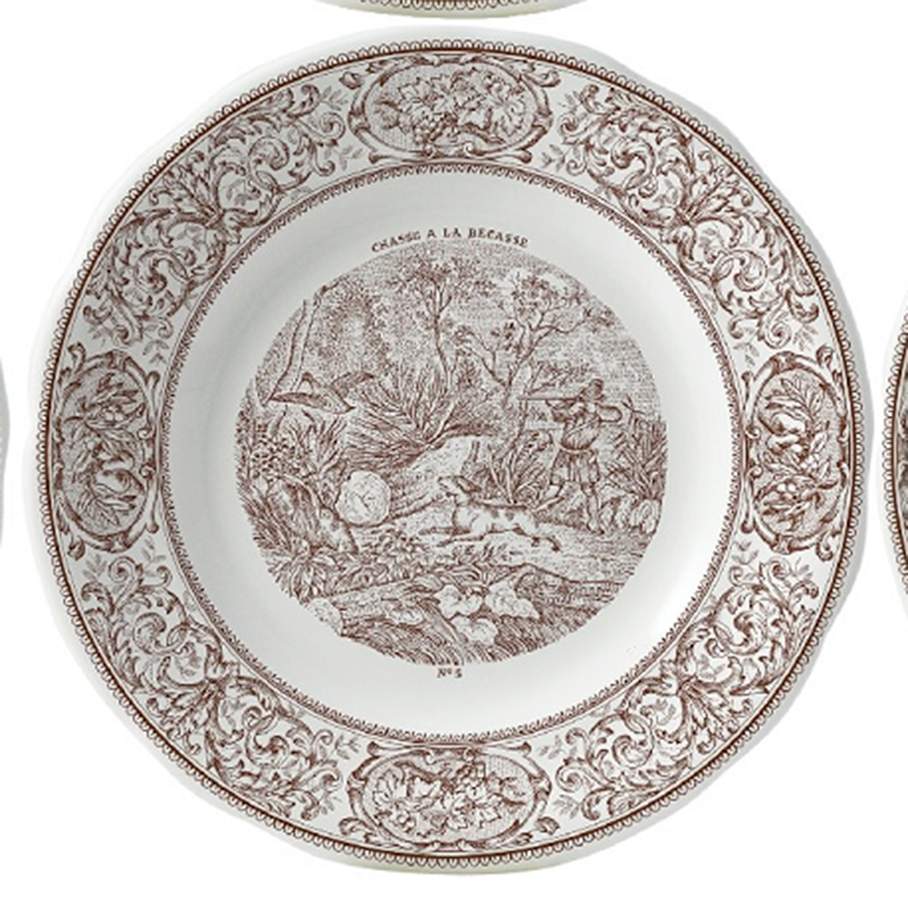 Chasse Dessert/Pie Plate by Faiencerie De Gien-1