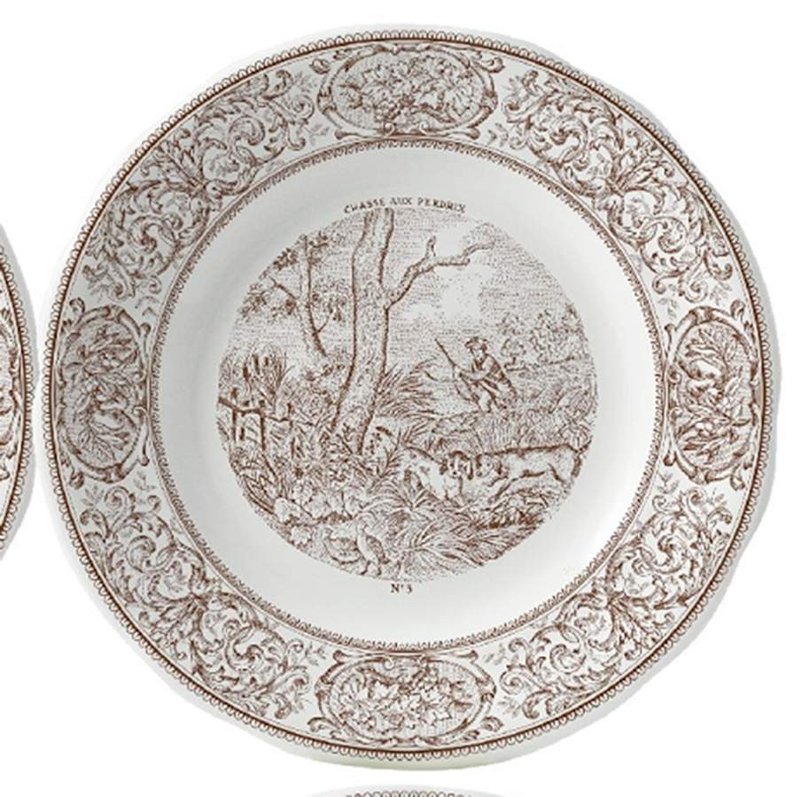 Chasse Dessert/Pie Plate by Faiencerie De Gien-1
