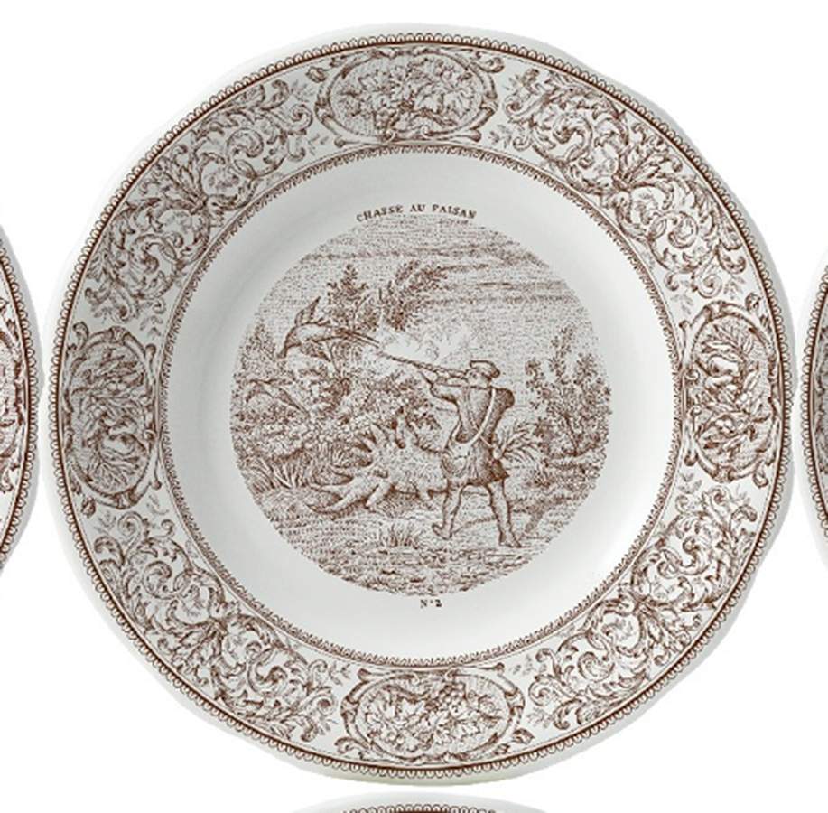 Chasse Dessert/Pie Plate by Faiencerie De Gien-1