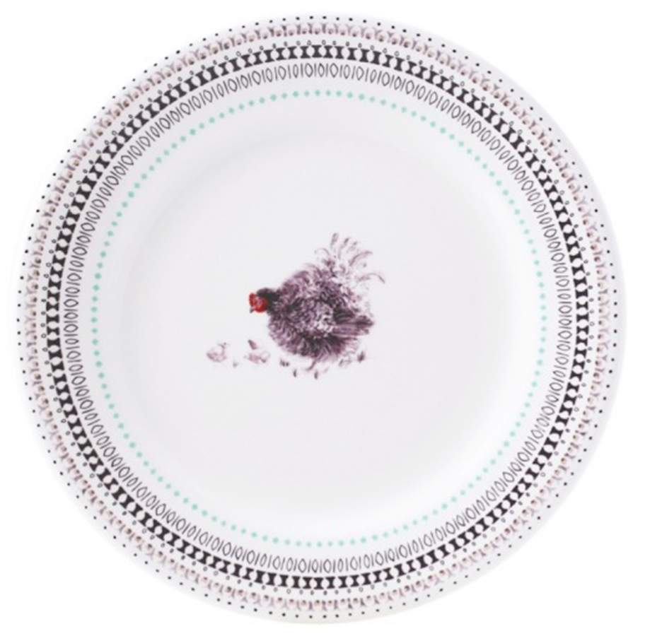 Coquettes Salad/Dessert Plate by Faiencerie De Gien-1