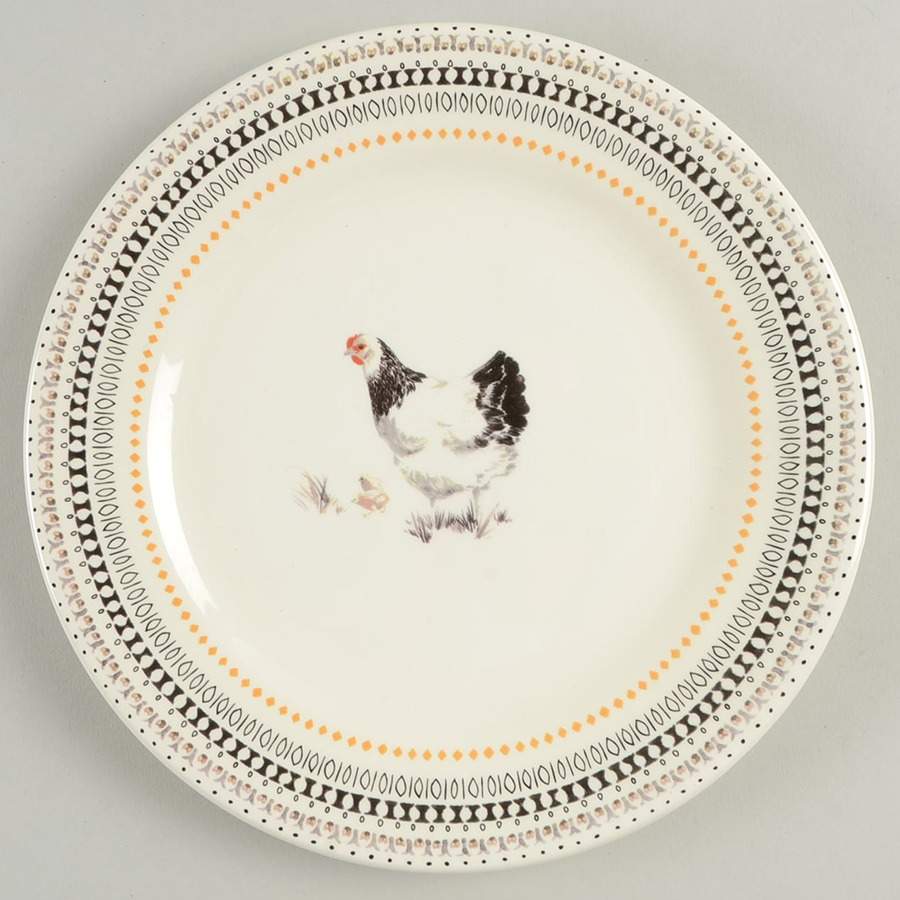 Coquettes Salad/Dessert Plate by Faiencerie De Gien-1