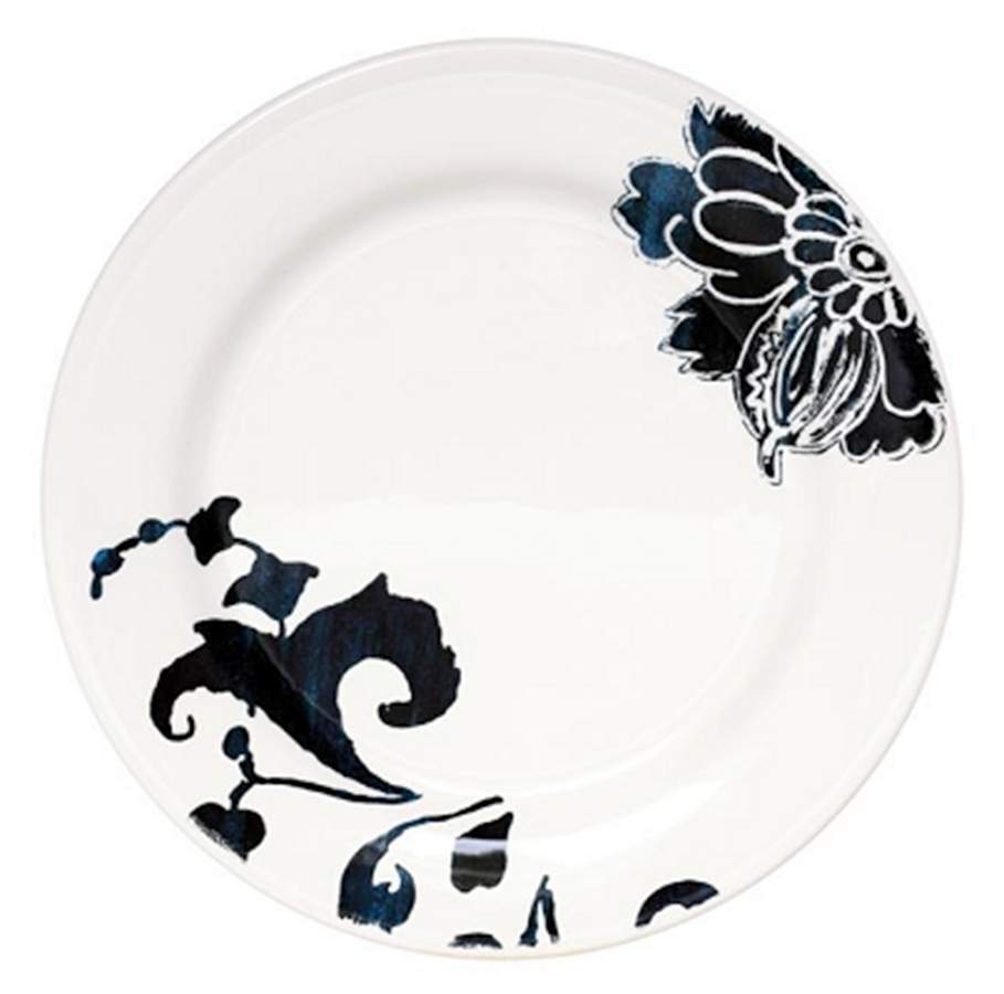 Indigo Salad/Dessert Plate by Faiencerie De Gien-1