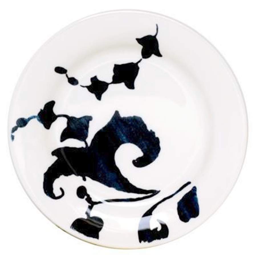 Indigo Canape Plate by Faiencerie De Gien-1