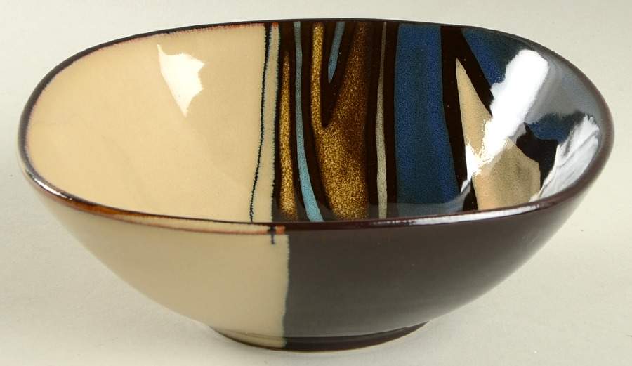 Matrice Blue Soup/Cereal Bowl by Gibson Designs-1