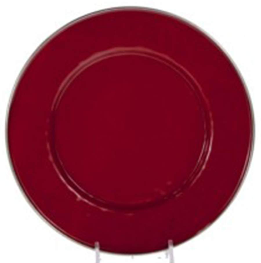 Red on Red Enamelware Individual Sandwich Plate by Golden Rabbit Enamelware-1