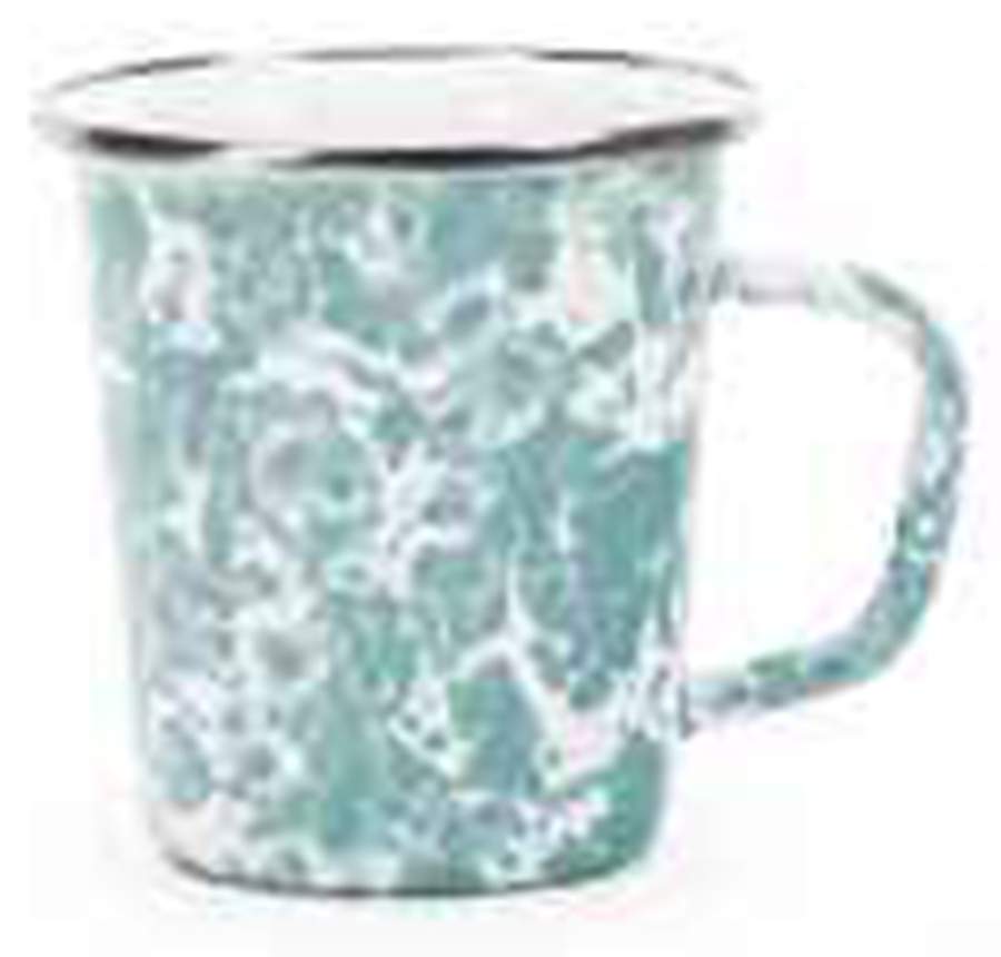 Sea Glass Enamelware Latte Mug by Golden Rabbit Enamelware-1