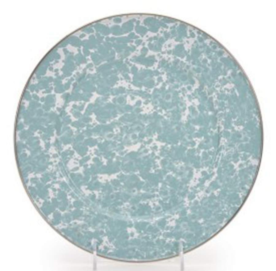 Sea Glass Enamelware Dinner Plate by Golden Rabbit Enamelware-1