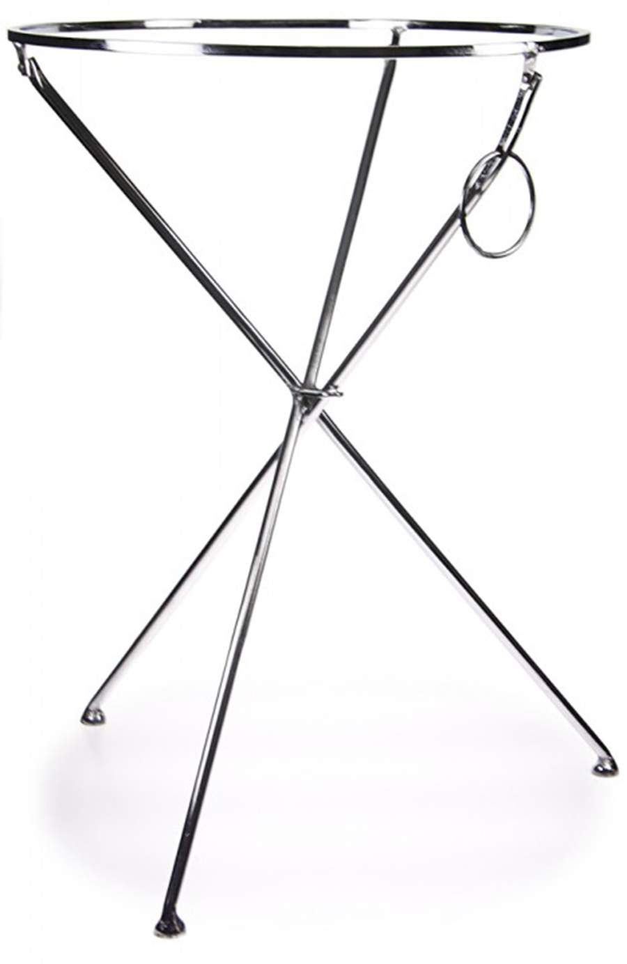 Blue Crab Enamelware Collapsible Table Stand for 20" Round Tray by Golden Rabbit Enamelware-1