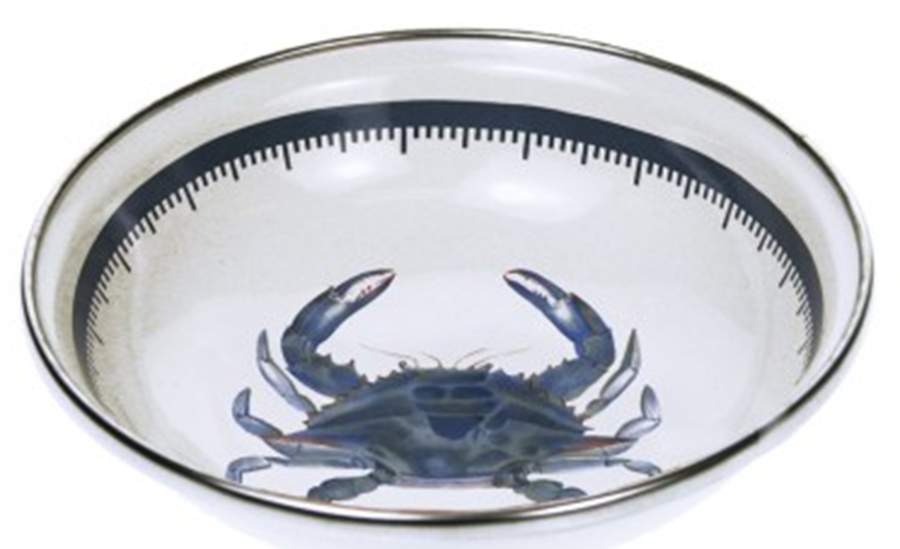 Blue Crab Enamelware Tasting Plate/Dish by Golden Rabbit Enamelware-1
