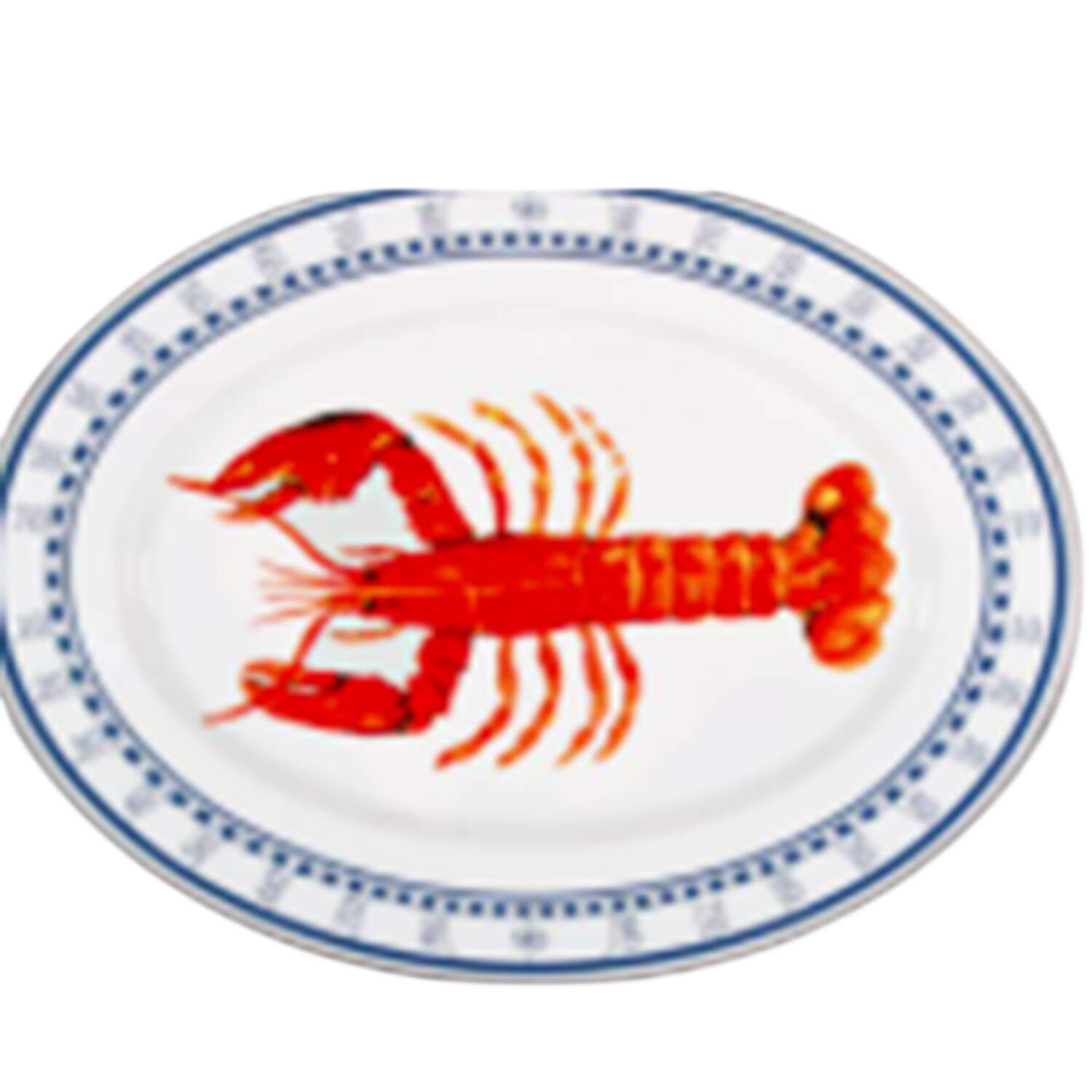 Lobster Enamelware 16" Oval Serving Platter by Golden Rabbit Enamelware-1